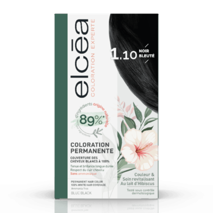 ELCEA COLORATION PERMANENTE N° 1.10 NOIR BLEUTE