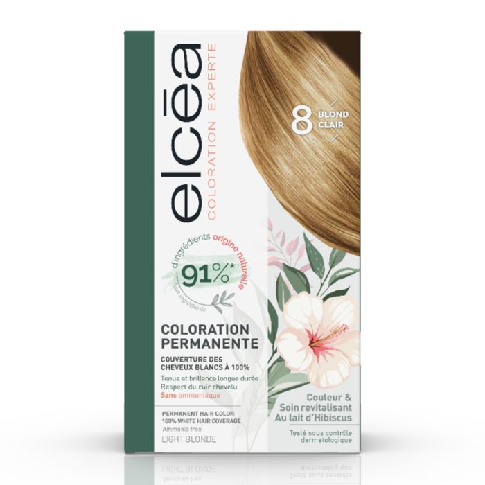 ELCEA COLORATION PERMANENTE N°8 BLOND CLAIR – Image 1