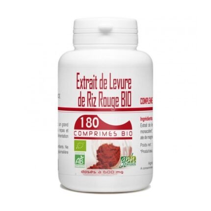 GPH DIFFUSION EXTRAIT DE LEVURE DE RIZ ROUGE 600 MG - 180 GELULES