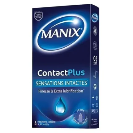MANIX CONTACT PLUS PRÉSERVATIFS  - 6 UNITÉS