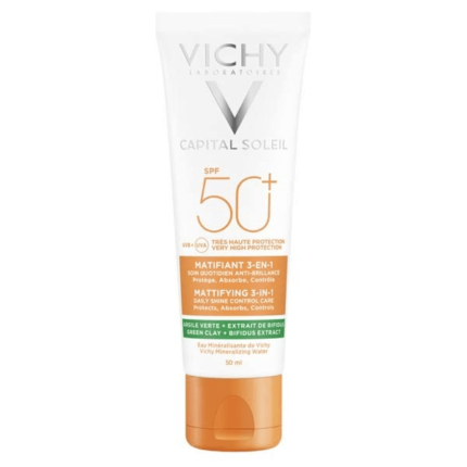 VICHY CAPITAL SOLEIL MATIFIANT 3 EN 1 SPF 50+ - 50 ML
