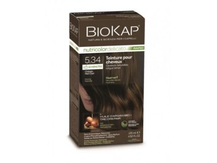 BIOKAP NUTRICOLOR DELICATO RAPID N° 5.34 CHATAIN MIEL CLAIR - 135 ML