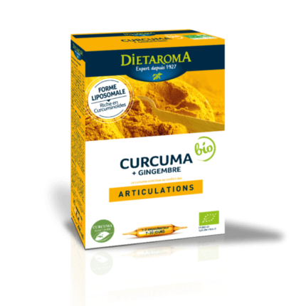 DIETAROMA CURCUMA + GINGEMBRE BIO - 20 AMPOULES