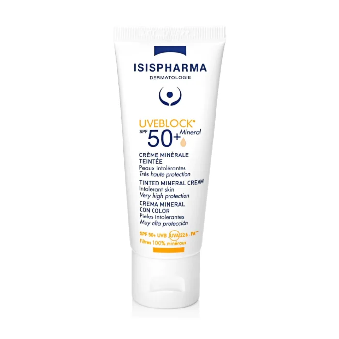 ISISPHARMA UVEBLOCK CREME MINERAL TEINTE SPF 50+ – 40 ML – Image 1