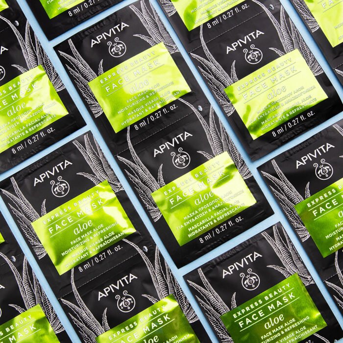 APIVITA EXPRESS BEAUTY FACE MASQUE ALOE RAFRAICHISSANT ET HYDRATANT - 2X8 ML – Image 5