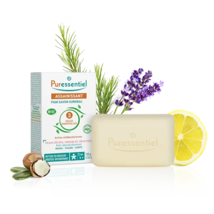 PURESSENTIEL ASSAINISSANT SAVON SURGRAS PAIN - 100 GR