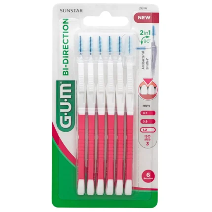 GUM BROSSETTE BI-DIRECTION FINE ( 1,2 MM ) RÉF : 2614 – 6 UNITÉS