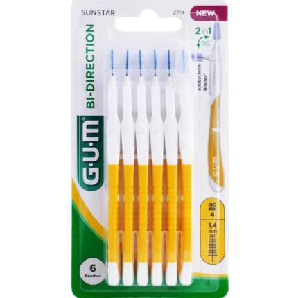GUM BROSSETTE BI-DIRECTION FINE ( 1,4 MM ) RÉF : 2714 – 6 UNITÉS