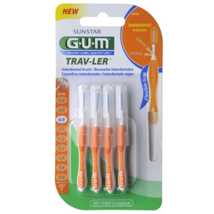 GUM BROSSETTE TRAV-LER ULTRA-FINE ( 0,9 MM ) RÉF : 1312 - 4 UNITÉS