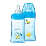 DODIE BIB INI+ BLEU COSMONAUTE 0-6M TET RONDE 3 VIT D2 - 270 ML – Image 2