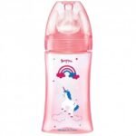 DODIE BIB INI+ ROSE LICORNE 0-6M TET RONDE 3 VIT D2 - 270 ML