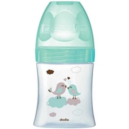 DODIE BIB INI+ VERRE VERT OISEAUX 0-6M TET RONDE 3 VIT D1 – 150 ML