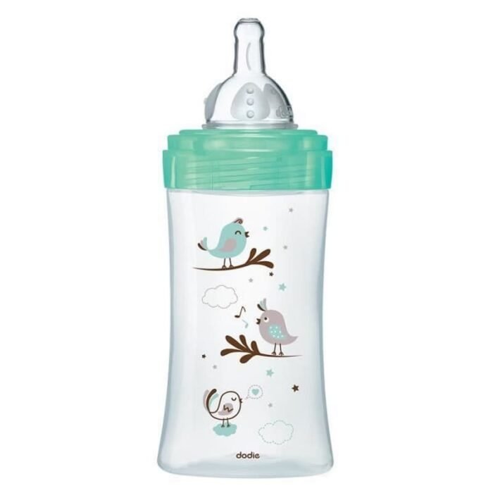 DODIE BIB INI+ VERRE VERT OISEAUX 0-6M TET RONDE 3 VIT D2 – 270 ML – Image 2