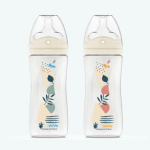 DODIE BIB TETINE MULTI-PERFOREE ROSE/BLEU +0M BIOMIMETISME D3 - 330 ML