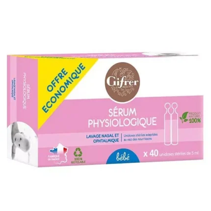 GIFRER SERUM PHYSIOLOGIQUE X 40 - 5 ML