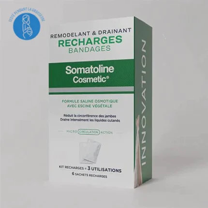 SOMATOLINE RECHARGES BANDAGES REMODELANT DRAINANT  * 6 SACHETS