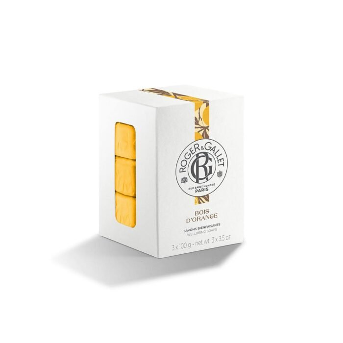 ROGE & GALLET BOIS D’ORANGE COFFRET 3 SAVON – 300 G – Image 1