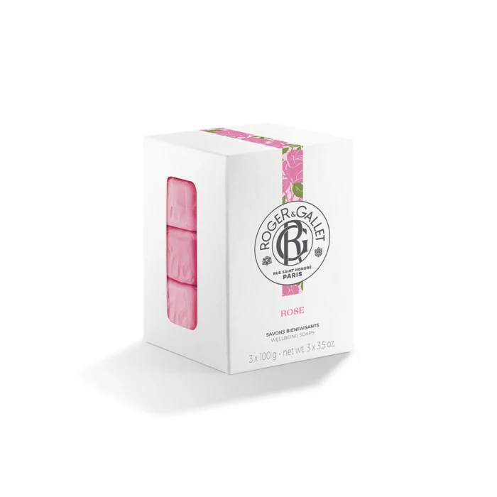 ROGE & GALLET ROSE COFFRET 3 SAVONS  - 300 G – Image 1