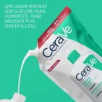 CERAVE GEL MOUSSANT PEAUX NORMALES A GRASSES ECO-RECHARGE – 473 ML – Image 3