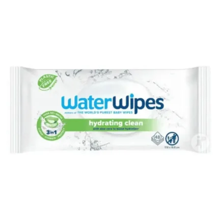 WATERWIPES LINGETTES HYDRATANTE NETTOYANTE – 48UNITES